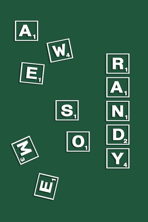 Randy: Personalized Name Notebook/Journal Gift For Women, Men Boys & Girls 100 Pages Scrabble Gift for School, Writing Poetry (Paperback)