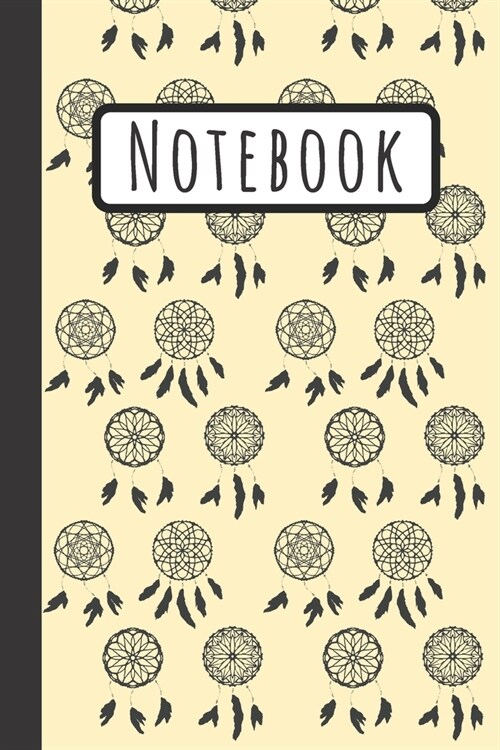 Notebook: Yellow Dream Catcher Journal To Track Dreams, Symbols, Meanings And More 120 Lined Pages (Paperback)