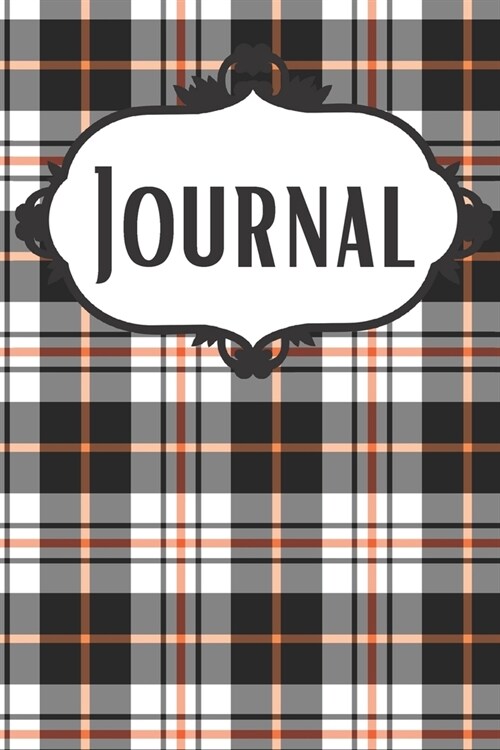 Halloween Plaid Fashionable Journal: Autumn Chic Notebook (Paperback)