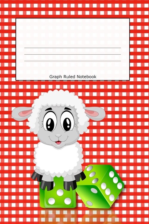 Graph Ruled Notebook: Lamb Red Cover Graph Paper 4x4 .25 x .25 squares Maths Exercise Notebook for Kids Quad Rule Graph Paper for Young Chil (Paperback)