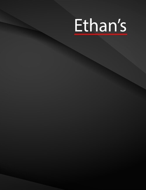 Ethans.: Song and Music Composition Jottings Drawings Black Background White Text Design - Large 8.5 x 11 inches - 110 Pages no (Paperback)