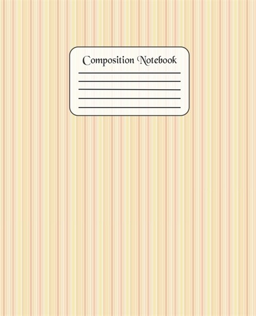 Composition Notebook: Wide Ruled Blank Lined 7.5 x 9.25 Book White 110 pages (Paperback)