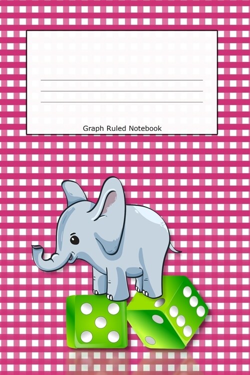 Graph Ruled Notebook: Elephant Pink Cover Graph Paper 4x4 .25 x .25 squares Maths Exercise Notebook for Kids Quad Rule Graph Paper for Young (Paperback)