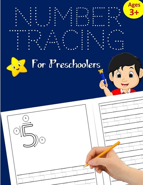 Number Tracing Book for Preschoolers: Number Writing Practice for Kids ages 3-5, Kindergarten and Pre K: Handwriting Workbook for Kids Kindergarten, N (Paperback)