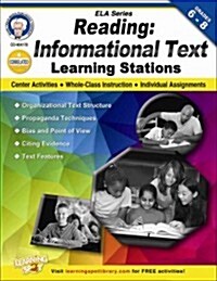 Reading, Grades 6 - 8: Informational Text Learning Stations (Paperback)