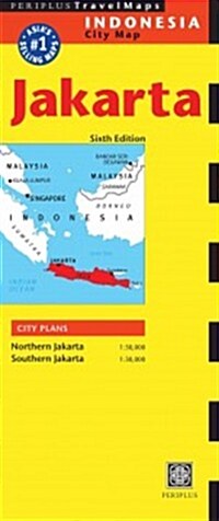 Jakarta Travel Map Sixth Edition (Folded, 6, Original)