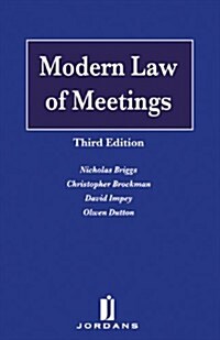 Modern Law of Meetings (Hardcover, 3rd Revised ed.)