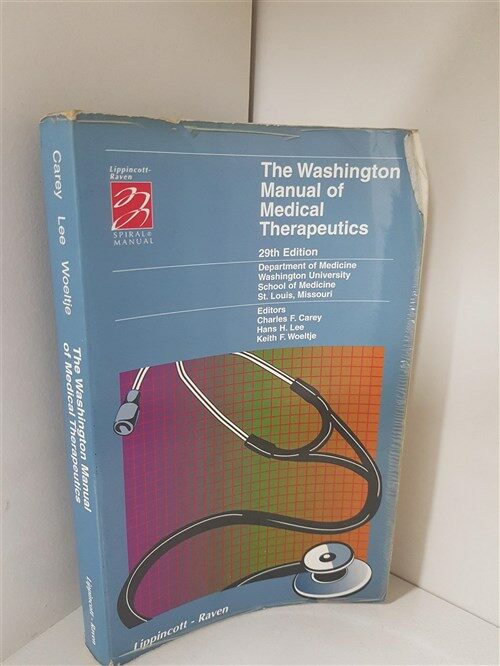 [중고] Washington Manual of Medical Therapeutics 29th Edition-의학서적(워싱턴 의학 치료법 설명서)-수입 외국도서.페이퍼백