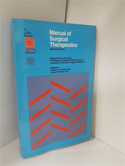 [중고] Manual of Surgical Therapeutics-Seventh Edition-의학서적(외과)-수입 영어원서.페이퍼백 