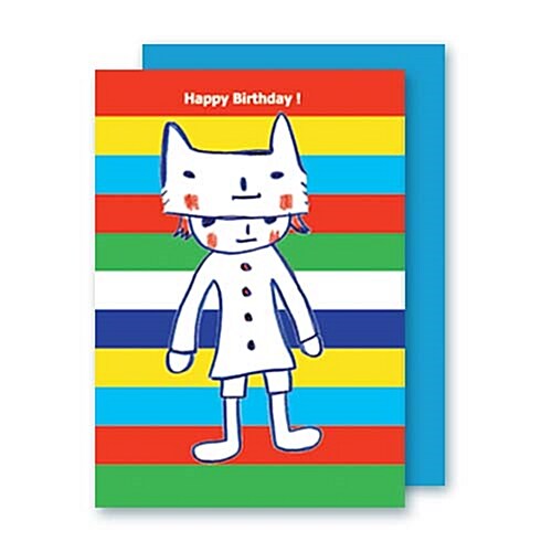 안개나라 네코카드-12.고양이 모자 생일 카드