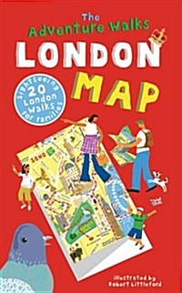 The Adventure Walks London Map : 20 London Sightseeing Walks for Families (Sheet Map)