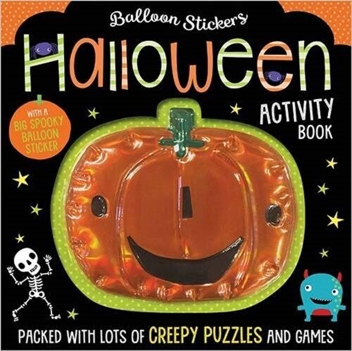 Halloween Balloon Sticker Activity Book (Paperback)