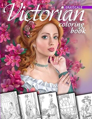 Victorian Coloring Book. Grayscale: Coloring Book for Adults (Paperback)