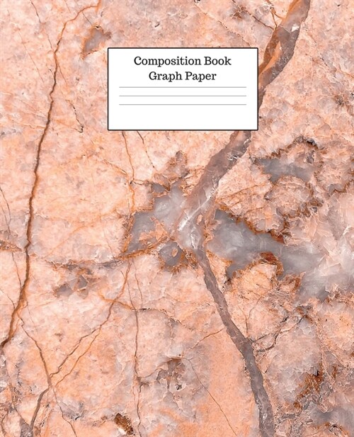 Composition Book: Composition Notebook: Gemstone Marble Graph Paper With Blank Lined Cute Notebooks for Girls, Boys, Teens, Kids School (Paperback)