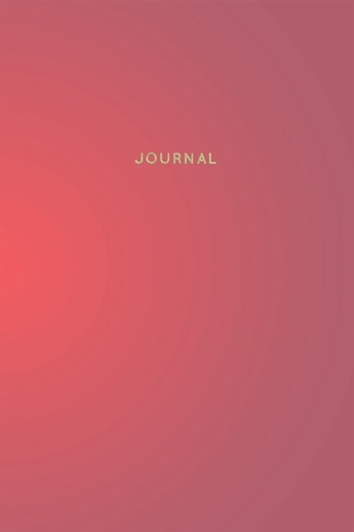 Journal: NEW - 96-Page Lined Notebook Journal - Elegance Gradient (Paperback)