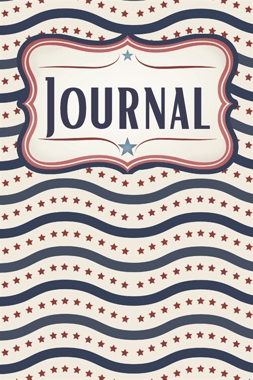 Patriotic Stars and Stripes Journal: Unique Vintage American Flag Gift (Paperback)