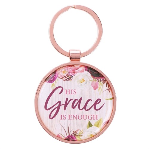 Keyring in Tin His Grace Is Enough - 2 Cor 12:9 (Other)