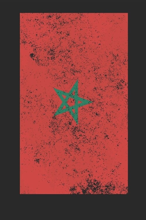 Morroco Flag: Blank Lined Morroco Flag Notebook for Moroccans - 6x9 Inch - 120 Pages (Paperback)