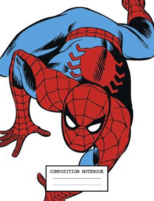 Composition Notebook: Spiderman composition notebook, Wide Ruled Journal with lined Paper for Taking Notes, Writing Workbook for Kids, Teens (Paperback)