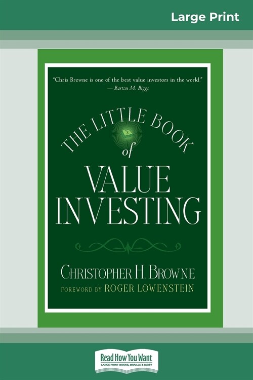 The Little Book of Value Investing: (Little Books. Big Profits) (16pt Large Print Edition) (Paperback)