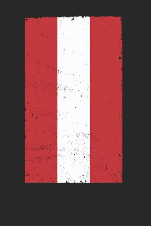 Austria Flag: Blank Lined Austria Flag Notebook for Austrians - 6x9 Inch - 120 Pages (Paperback)