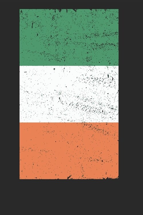 Ireland Flag: Blank Lined Ireland Flag Notebook for Irish - 6x9 Inch - 120 Pages (Paperback)