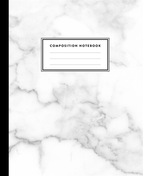 Composition Notebook: Smokey White and Gray Marble, Journal for Girls, Kids, School, Students and Teachers (College Ruled 7.5 x 9.25, 100 pa (Paperback)
