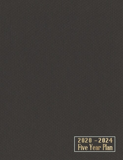 2020-2024 Five Year Plan: 5 Years Planner Black Papercraft design, 60 Months Monthly Schedule Organizer Planner For To Do List Academic Schedule (Paperback)