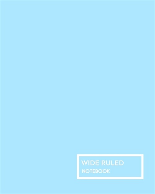 Blue Pastel Wide Ruled Notebook: Composition Book, Journal, Diary - Creative Writing, Work and Back to School Supplies (Paperback)