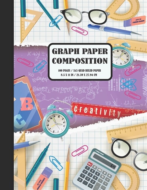 Graph Paper Composition: Quad Ruled 5 squares per inch: Composition Notebook for Students: Squared Graphing Paper (Notebooks For Students) * La (Paperback)