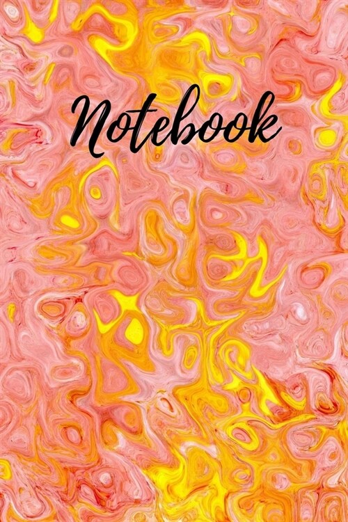 Notebook: Elegant and Stylish Colorful Marble Notebook (Lined - 6 x 9) (Paperback)
