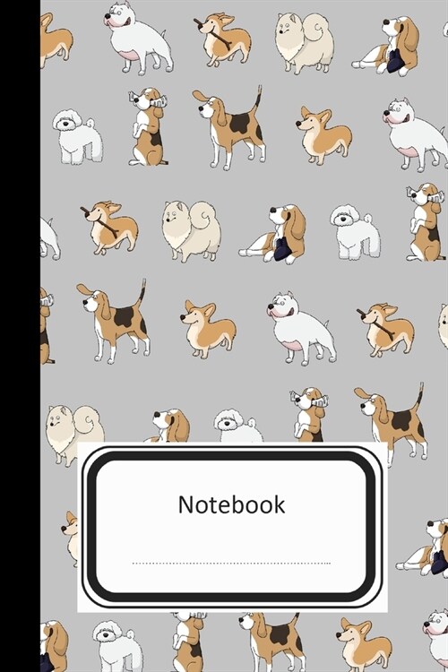 Notebook: Dogs #3 Composition notebook, Journal, Diary (110 Pages, Blank, Lined, 6 x 9) (Paperback)
