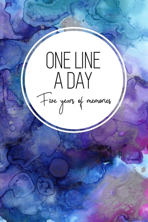 One Line a Day, Five Years of Memories: Blue Marble Ink, A Five Year Memoir, 6x9 Dated and Lined Diary (Paperback)