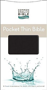 Pocket Thin Bible-Ceb-Zipper Closure (Bonded Leather)