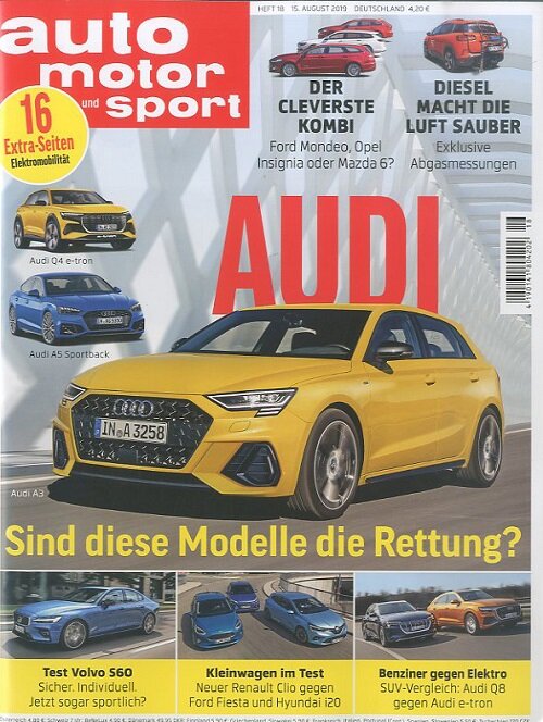 Auto Motor + Sport (격주간 독일판): 2019년 08월 15일