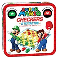 Super Mario Checkers & Tic Tac Toe Collectors Game