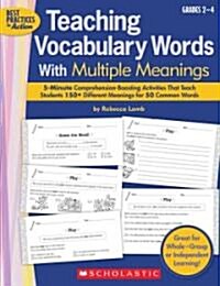 Teaching Vocabulary Words with Multiple Meanings (Paperback)