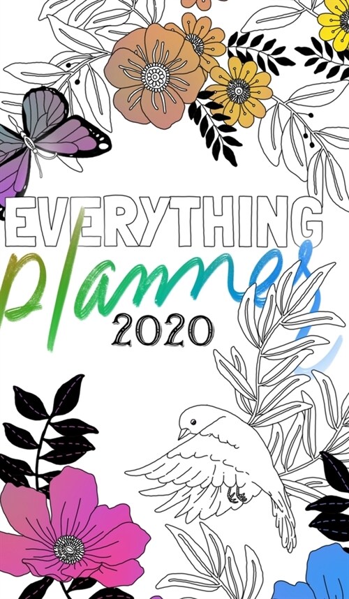 Planner Therapy: Blooming Flowers Dated Planner 2020 (Hardcover)