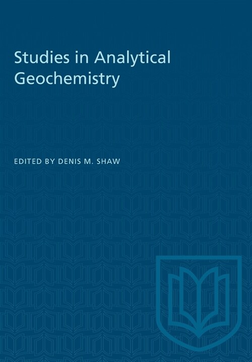 Studies in Analytical Geochemistry (Paperback)