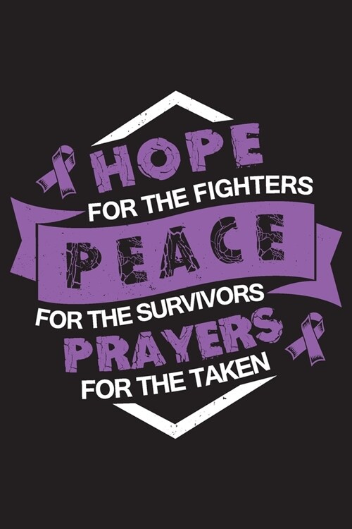Hope For The Fighters Peace For The Survivors Prayers For The Taken: Leiomyosarcoma Cancer Survivors Blank Lined Notebook Journal For Women (6x9) - Le (Paperback)