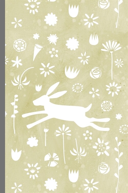 Notes: A Blank Dot Grid Notebook with Leaping Hare Pattern Cover Art (Paperback)