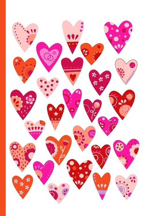 Notes: A Blank Squared Paper Journal with Scandinavian Hearts Cover Art (Paperback)