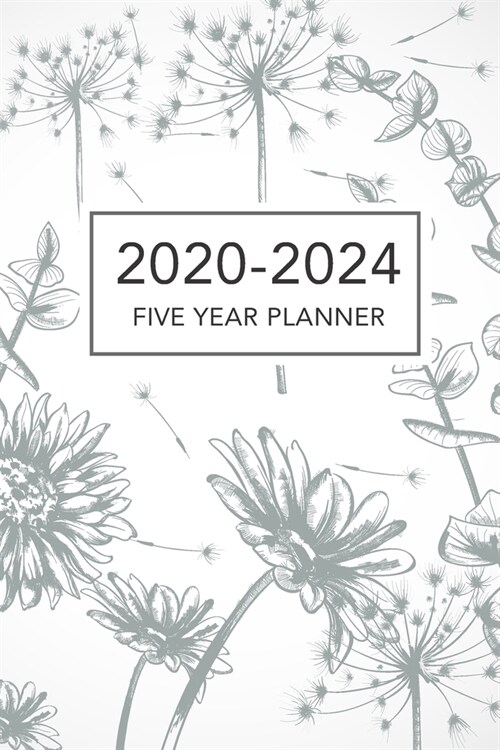 60 Month Planner 2020-2024: Marble Cover - 5 Year Planner 2020-2024 - 60 Months Calendar Appointment Notebook with Holidays - Pocket Monthly Sched (Paperback)