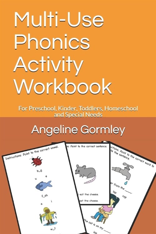 Multi-Use Phonics Activity Workbook: For Preschool, Kinder, Toddlers, Homeschool and Special Needs (Paperback)