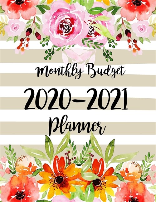 Monthly Budget Planner 2020-2021: 2 year Daily Weekly & Monthly Calendar Expense Tracker Organizer For Budget Planner And Financial Planner Workbook w (Paperback)