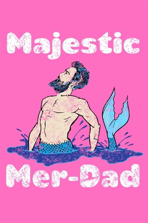 Majestic Mer Dad: Notebook Wide Rule (Paperback)