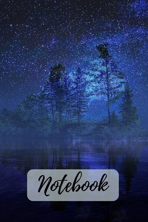 Notebook: Elegant & Beautiful Notebook Stars (120 pages - Lined - 6 x 9 inches) (Paperback)