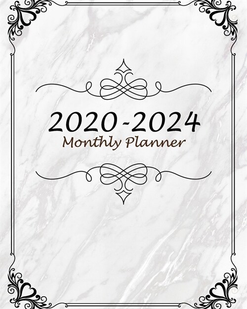 2020-2024 Monthly Planner: Classic Marble, 60 Months Appointment Calendar, Business Planners, Agenda Schedule Organizer Logbook and Journal With (Paperback)