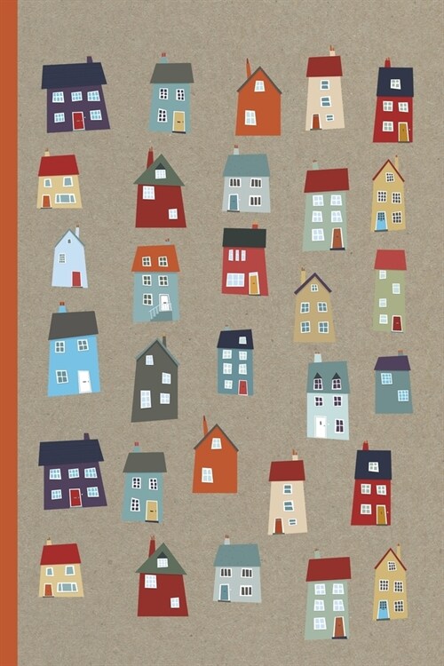 Notes: A Blank Sketchbook with Little Houses Pattern Cover Art (Paperback)