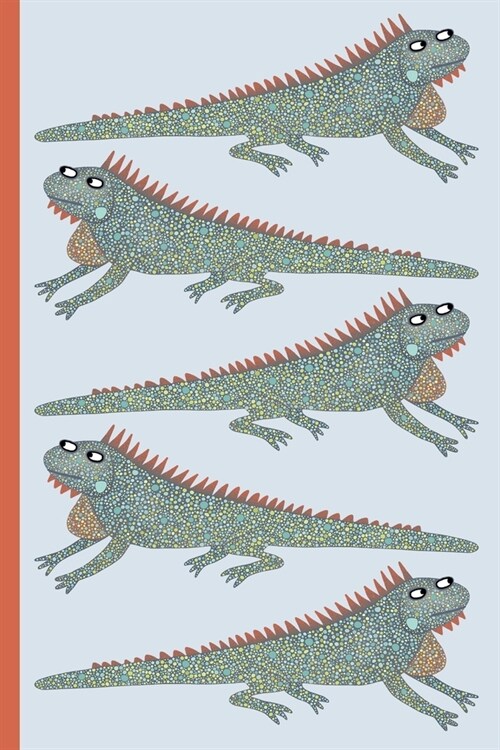 Notes: A Blank Isometric Graph Paper Notebook with Cute Iguana Cover Art (Paperback)